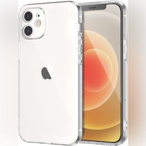 iPhone 12 Mini Clear Case Shock Absorption + Screen Protector